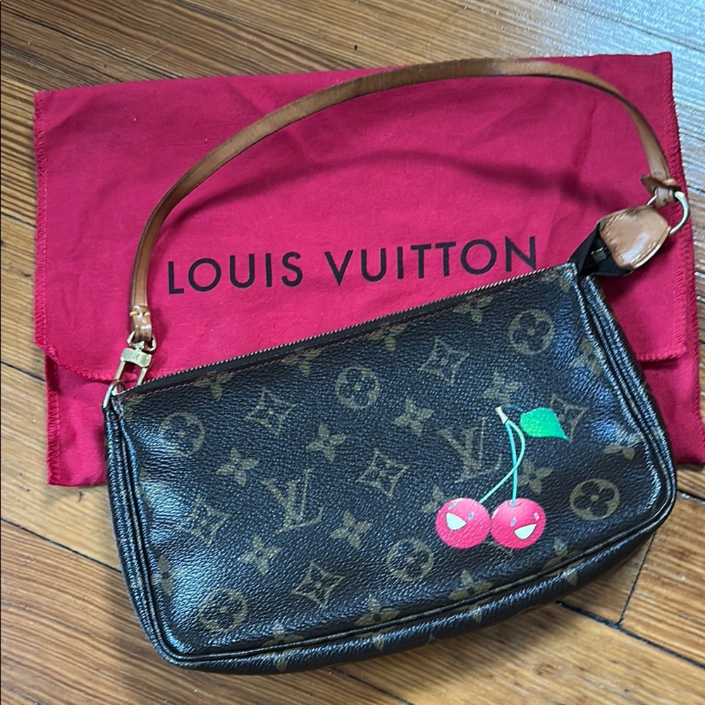 Louis Vuitton Black Monogram Cherry Shoulder Bag